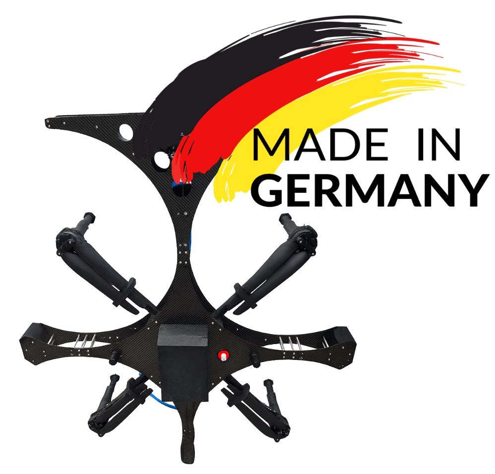 Carbon-Reinigungsdrohne — Made in Germany