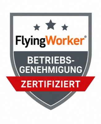 FlyingWorker – Betriebsgenehmigung zertifiziert